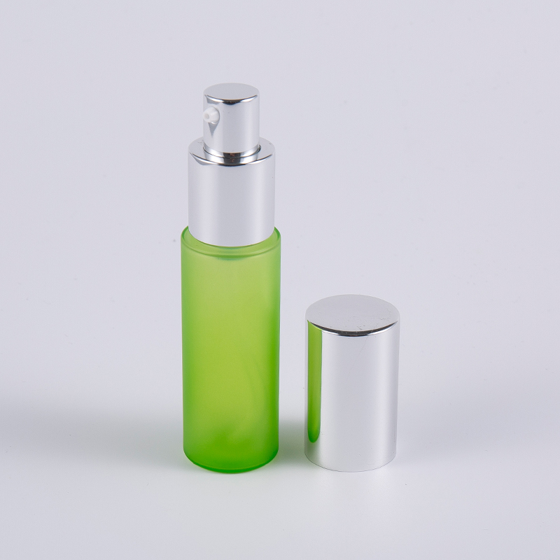 Green frost 20ml 30ml PET PETG botol lotion dinding tebal bulat dengan pompa