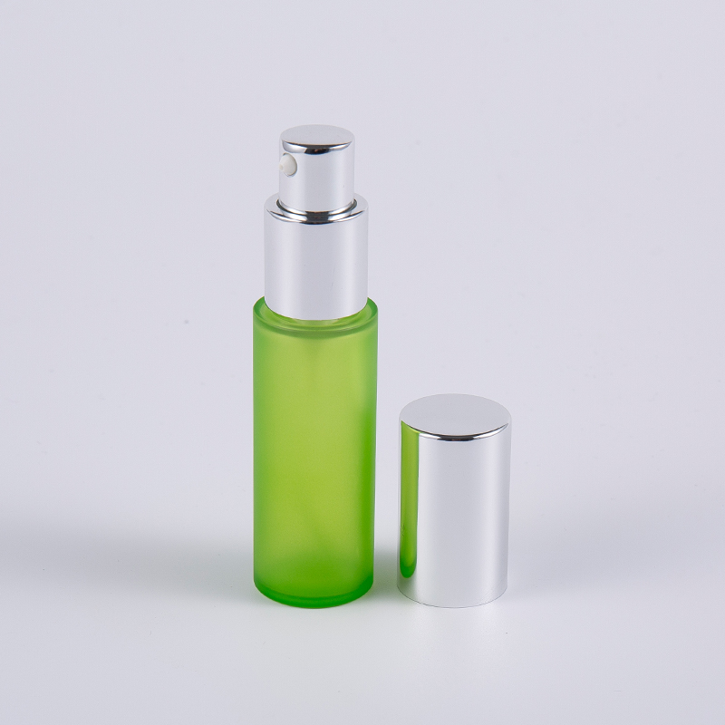 Green frost 20ml 30ml PET PETG botol lotion dinding tebal bulat dengan pompa