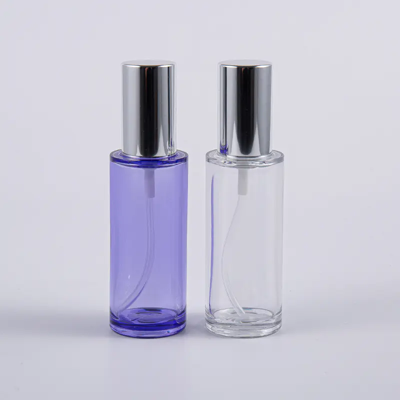 Botol Lotion Bulat 35ml Berkualitas Tinggi Dengan Pompa Aluminium Penggunaan Bepergian