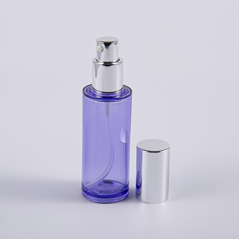 Botol Lotion Bulat 35ml Berkualitas Tinggi Dengan Pompa Aluminium Penggunaan Bepergian