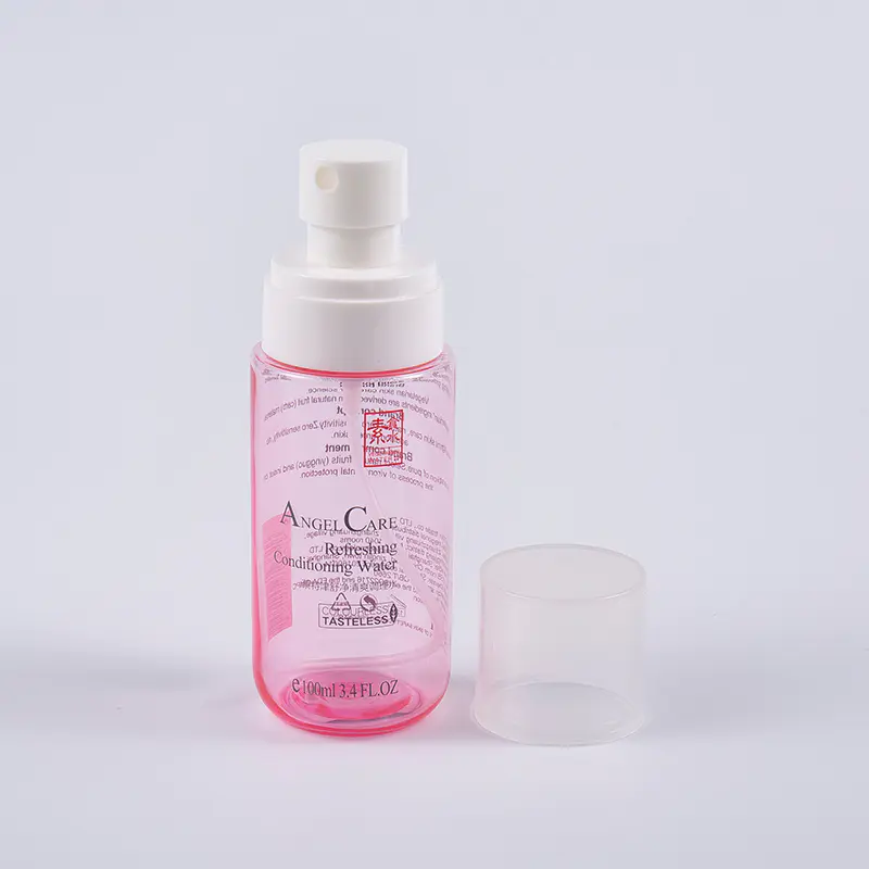Botol Toner Wajah Warna Pink Transparan 100ml
