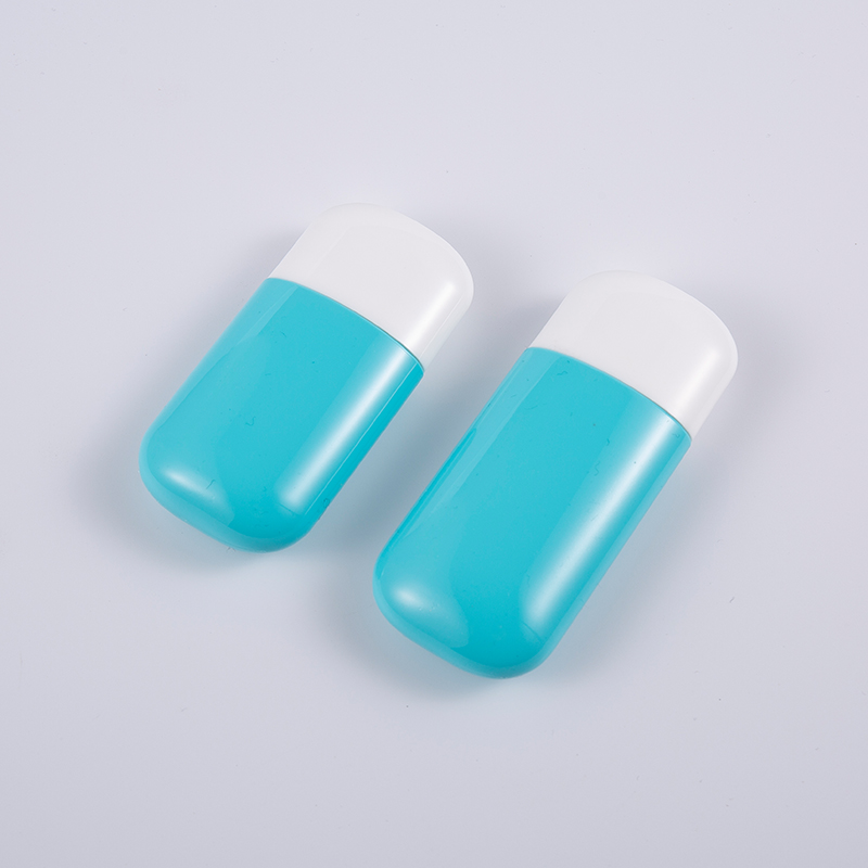 Botol Tabir Surya PE Biru 30ml & 50ml dengan Perlindungan UV