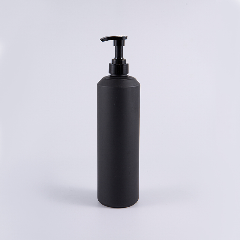 Botol Pompa Pembersih PE 1000ml Bulat Sentuhan Lembut Putih Dan Hitam