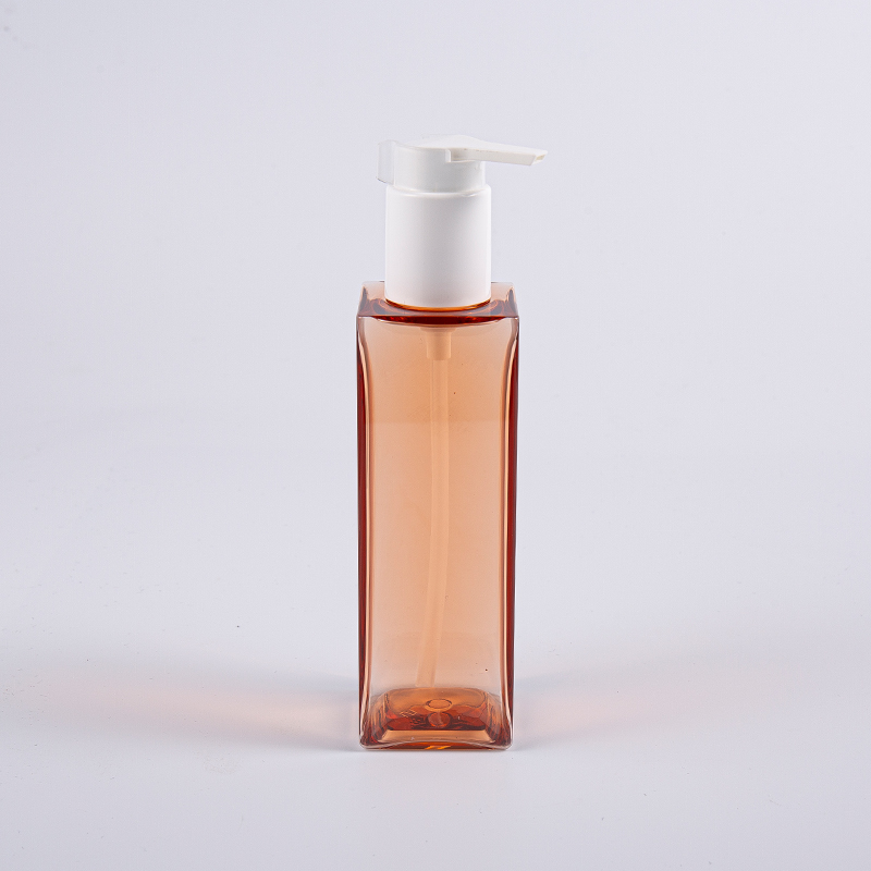 Perawatan Pribadi Botol Pompa Lotion PETG Bentuk Persegi 150ml Perawatan Pribadi Botol Pompa Lotion PETG Bentuk Persegi 150ml