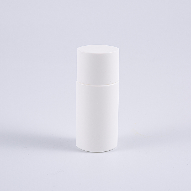 Botol Tabir Surya PE Bentuk Oval Putih 15ml 