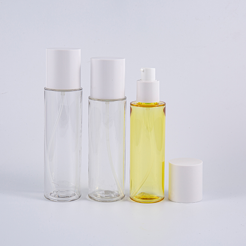 Perawatan Pribadi Botol Pompa Lotion Petg Bentuk Bulat 130ml 170ml 200ml