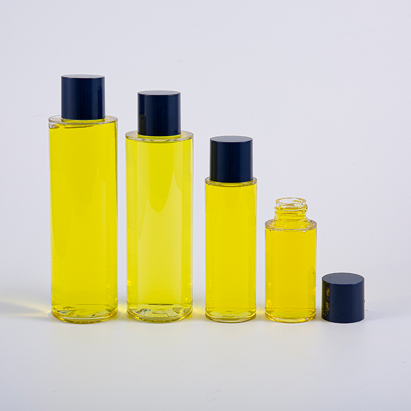 50ml 100ml 120ml 130ml 170ml 200ml Botol Lotion Bulat PETG Dengan Tutup Sekrup Bulat Dan Sisipan Kecil