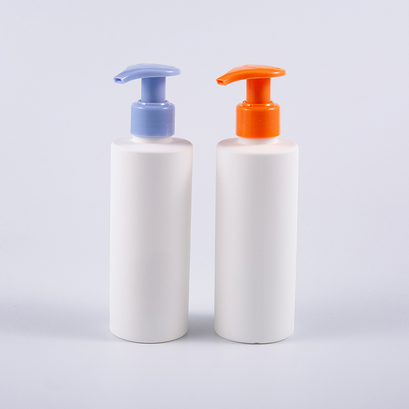 Botol Pembersih Lotion Pompa Cuci Tangan PE Bulat 200ml Frost White